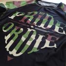 PRIDE OR DIE ''reckless camo' RASHGUARD - BLACK